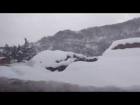 На перевале Рикоти Зима в Грузии